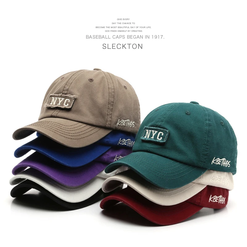 SLECKTON Cotton Baseball Cap for Men and Women Fashion Letter “NYC” Patch Hats Summer Sun Caps Casual Snapback Hat Unisex 2023 
SLECKTON Cotton Baseball Cap for Men and Women Fashion Letter “NYC” Patch Hats Summer Sun Caps Casual Snapback Hat Unisex 2023