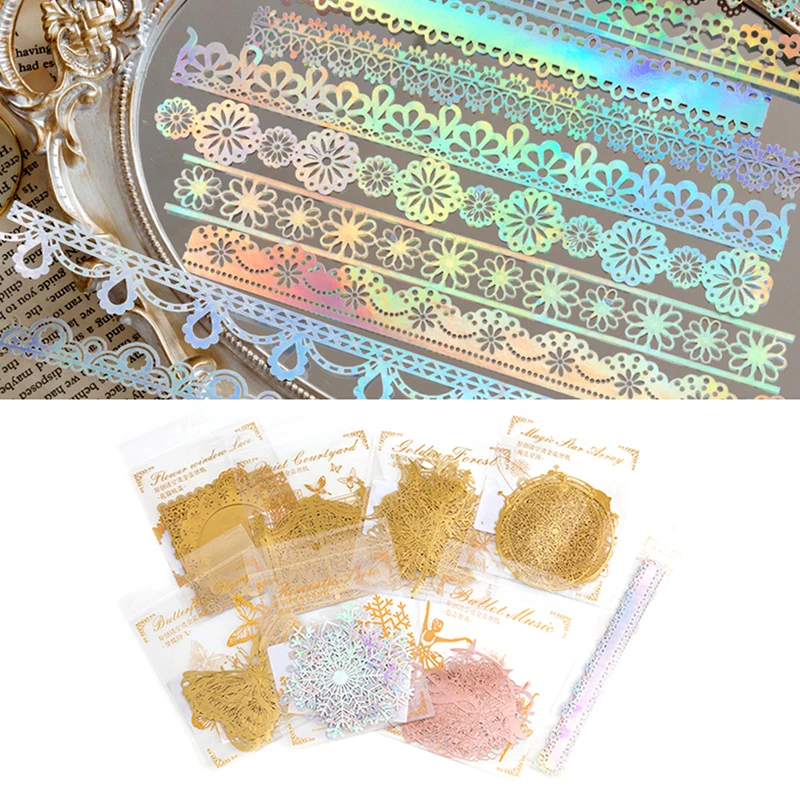 10 Sheets Gold Sliver Lace Material Paper Junk Journal Planner Craft Paper Scrapbooking Vintage Decorative Diy Craft Phot Albums
10 Sheets Gold Sliver Lace Material Paper Junk Journal Planner Craft Paper Scrapbooking Vintage Decorative Diy Craft Phot Albums