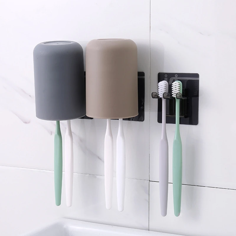 Wall Mounted Mouthwash Cup with Toothbrush Holder Self Adhesive Storage Shelf for Home Bathroom No Drilling Brushing Cup 
Wall Mounted Mouthwash Cup with Toothbrush Holder Self Adhesive Storage Shelf for Home Bathroom No Drilling Brushing Cup