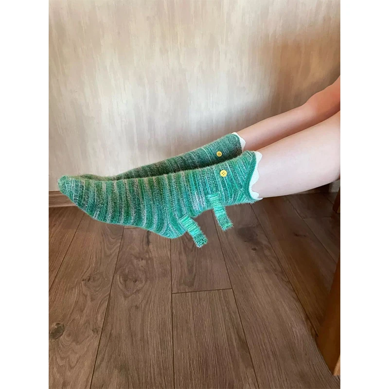 Knit Christmas Socks Shark Fish Chameleon Crocodile Knitted Socks Cute Novelty Unisex Winter Warm Floor Sock Women Xmas Gift
Knit Christmas Socks Shark Fish Chameleon Crocodile Knitted Socks Cute Novelty Unisex Winter Warm Floor Sock Women Xmas Gift