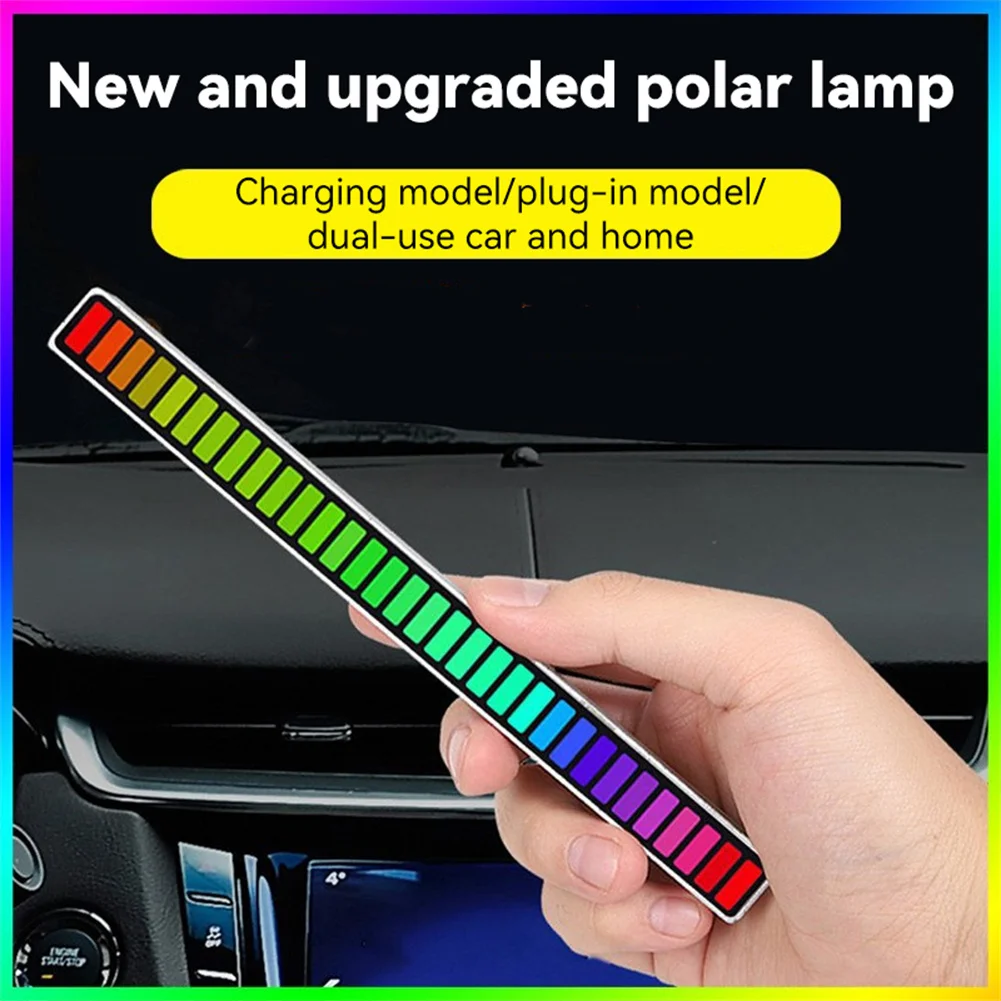 RGB Music Sound Control LED Light Smart App Control Pickup Rhythm Atmosphere Light For Car Tv Gaming Computer Desktop Decor Lamp
RGB Music Sound Control LED Light Smart App Control Pickup Rhythm Atmosphere Light For Car Tv Gaming Computer Desktop Decor Lamp