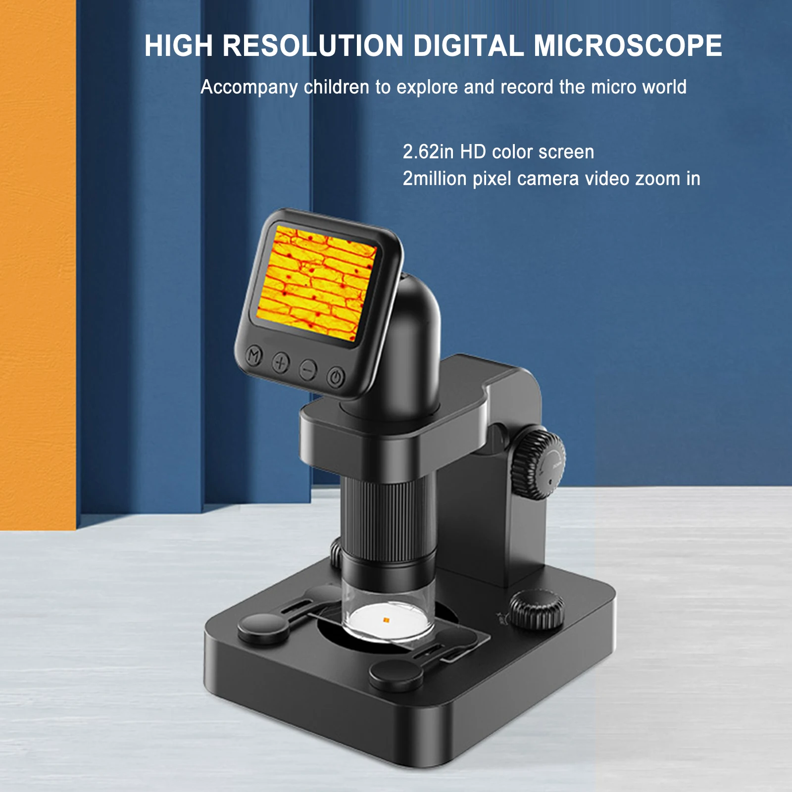 2.62in Digital Microscope 20-100X Magnification Microscope with Base Detachable Microscope Suitable for Adults Children Outdoor
2.62in Digital Microscope 20-100X Magnification Microscope with Base Detachable Microscope Suitable for Adults Children Outdoor