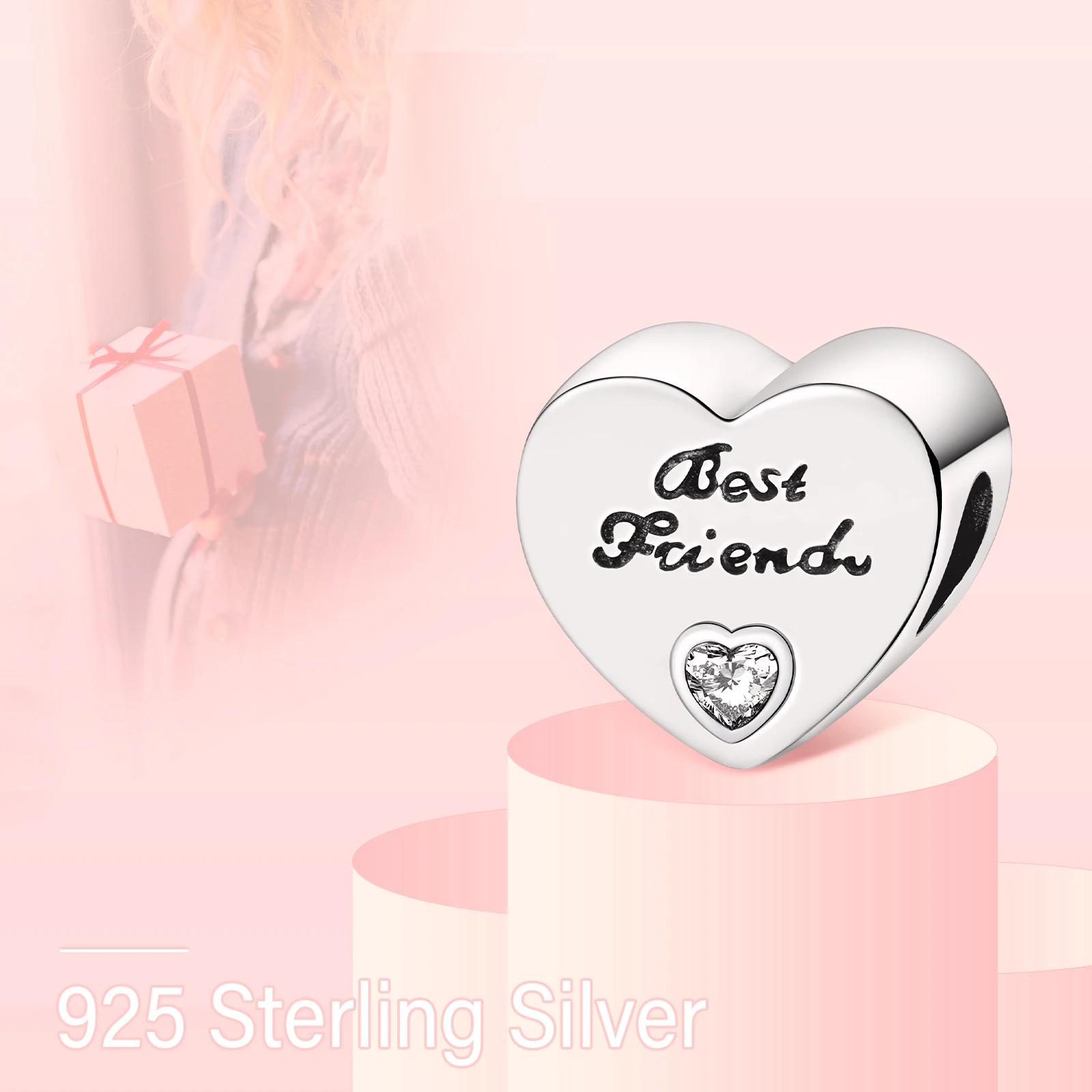 Erizteya Heart Shape Best Friend Charms Bead Silver Plated Fit Original Bracelet Charm Birthday Make Pendant Jewelry Gift
Erizteya Heart Shape Best Friend Charms Bead Silver Plated Fit Original Bracelet Charm Birthday Make Pendant Jewelry Gift