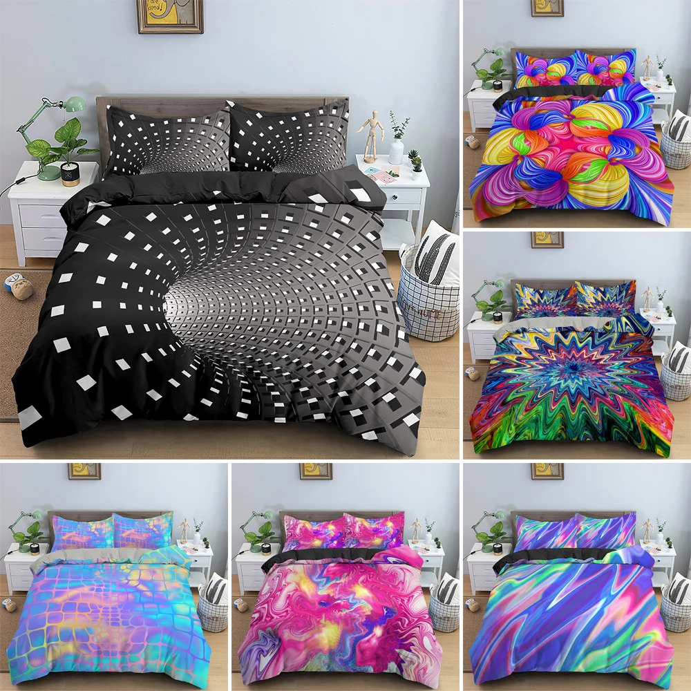 Abstract Bedding Set 3D Printed Psychedelic Duvet Cover optical illusion Bed Set Luxury Comforter Cover Single Size Quilt Cover
Abstract Bedding Set 3D Printed Psychedelic Duvet Cover optical illusion Bed Set Luxury Comforter Cover Single Size Quilt Cover