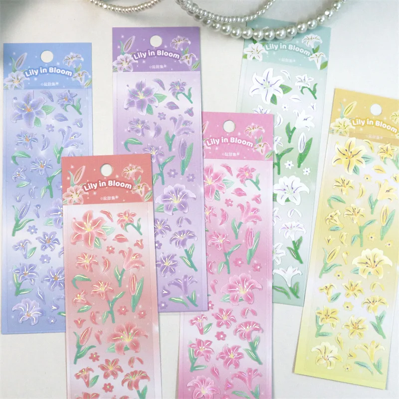 New Arrival Lily Flowers Unique Charm Colorful Sticker Album Happy Planner DIY Craft Photo Decoration Popular Handbook
New Arrival Lily Flowers Unique Charm Colorful Sticker Album Happy Planner DIY Craft Photo Decoration Popular Handbook