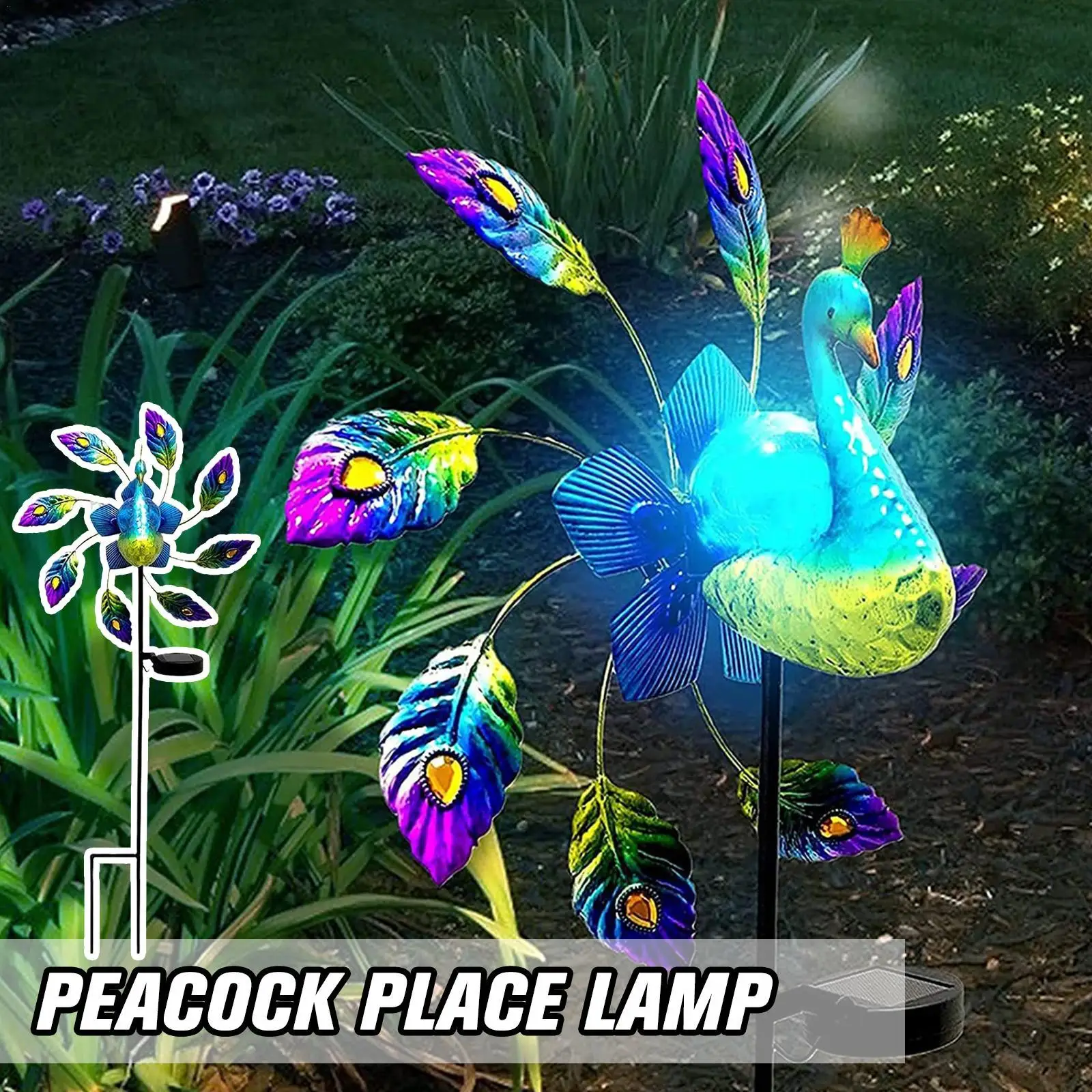 Outdoor Rotating Windmill Peacock Solar Light Windmill Garden Decoration Garden Wind Spinners Courtyard Lawn Decor
Outdoor Rotating Windmill Peacock Solar Light Windmill Garden Decoration Garden Wind Spinners Courtyard Lawn Decor
