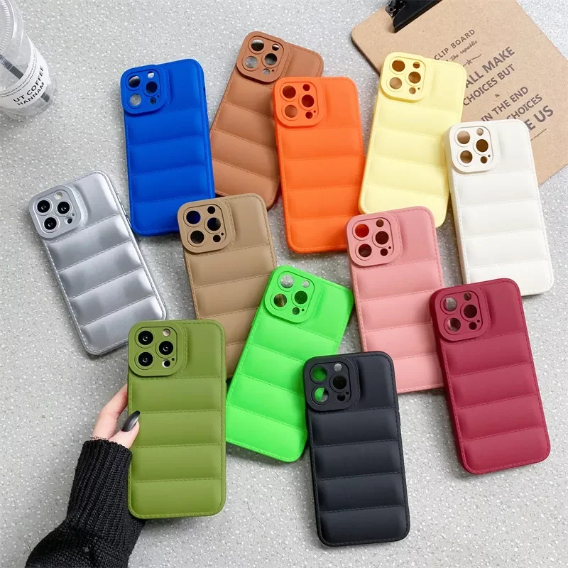 Luxury Silicone Down Jacket The Puffer Phone Case For iPhone 13 12 11 Pro Xs Max X Xr 7 8 Puls SE Candy Color Shockproof Cover
Luxury Silicone Down Jacket The Puffer Phone Case For iPhone 13 12 11 Pro Xs Max X Xr 7 8 Puls SE Candy Color Shockproof Cover