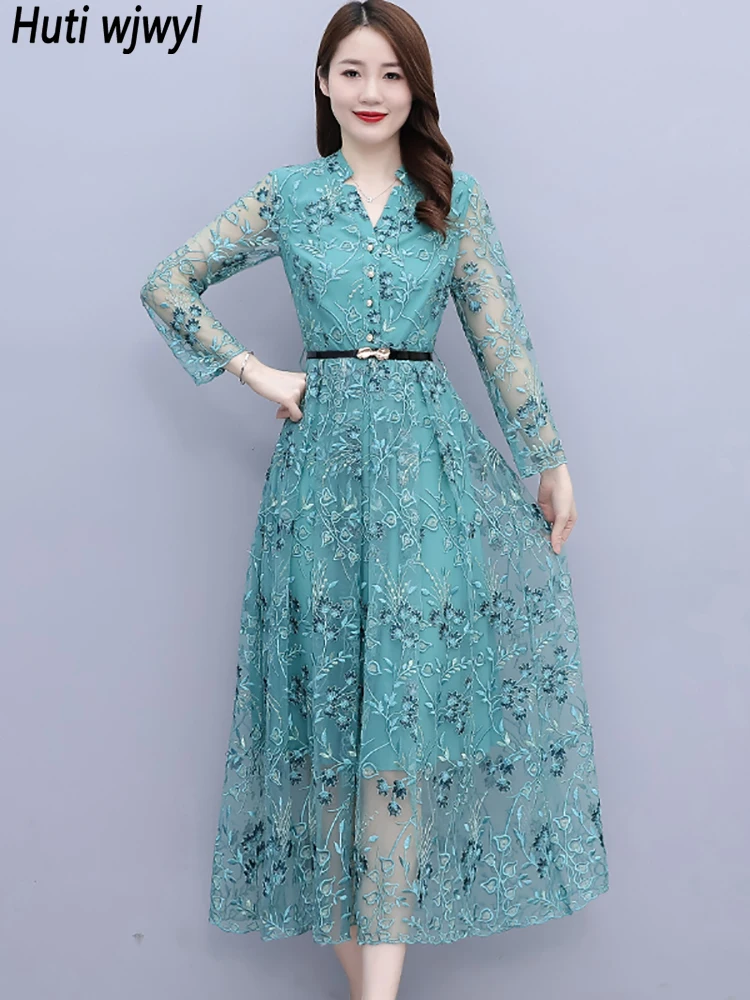 2022 Autumn Winter Elegant Bodycon Chic Prom Party Night Maxi Dress Women Embroidery Luxury Hook Flower Hollow Sexy Midi Dresses
2022 Autumn Winter Elegant Bodycon Chic Prom Party Night Maxi Dress Women Embroidery Luxury Hook Flower Hollow Sexy Midi Dresses