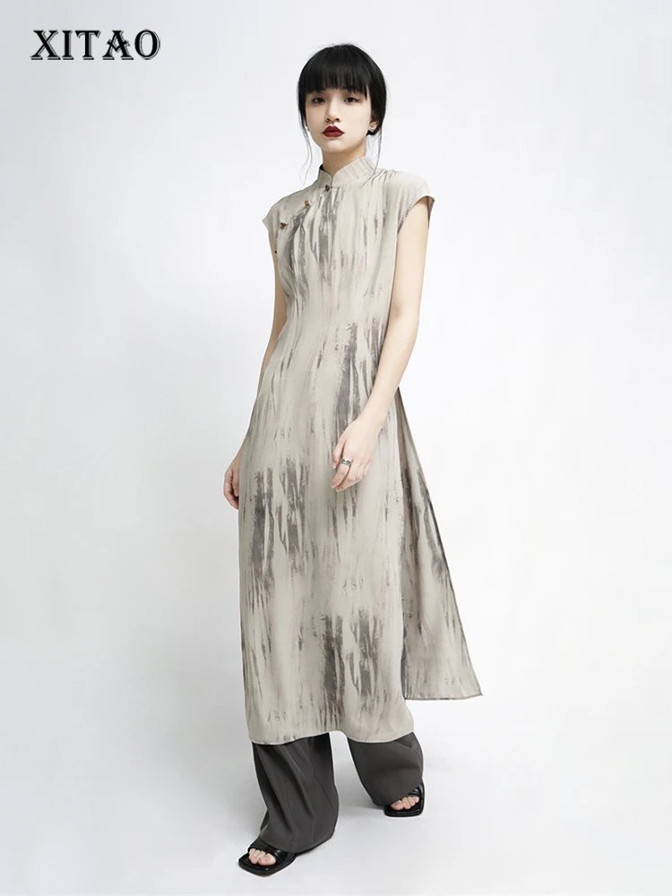 XITAO Vintage Dress Fashion Simplicity Print Chinese Style Stand Collar Cheongsam Dress Summer New Temperament Women WLD8236
XITAO Vintage Dress Fashion Simplicity Print Chinese Style Stand Collar Cheongsam Dress Summer New Temperament Women WLD8236