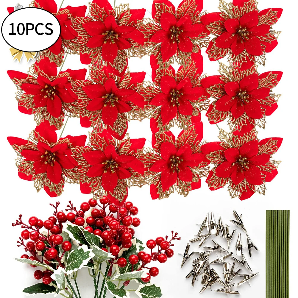 Beautiful Christmas Flower Christmas Wreaths Decoration Flannel Flower Ornament Rattan 10pcs Red Silver Wedding
Beautiful Christmas Flower Christmas Wreaths Decoration Flannel Flower Ornament Rattan 10pcs Red Silver Wedding