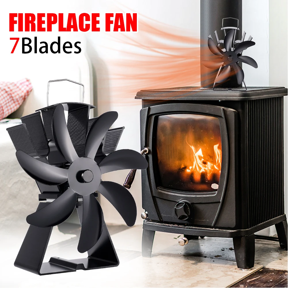 7 Blades Heat Powered Stove Fan Black Fireplace Fan Log Wood Burner Eco-fan Quiet Home Fireplace Fan Efficient Heat Distribution
7 Blades Heat Powered Stove Fan Black Fireplace Fan Log Wood Burner Eco-fan Quiet Home Fireplace Fan Efficient Heat Distribution