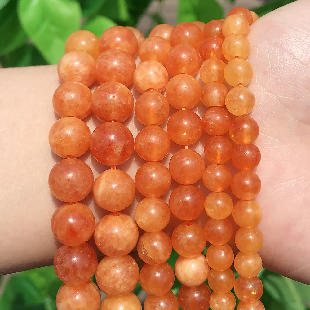 6/8/10mm Natural Stone Orange Jades Beads Round Loose Spacer Beads For Jewelry Making DIY Handmade Bracelets Necklace 15inch
6/8/10mm Natural Stone Orange Jades Beads Round Loose Spacer Beads For Jewelry Making DIY Handmade Bracelets Necklace 15inch