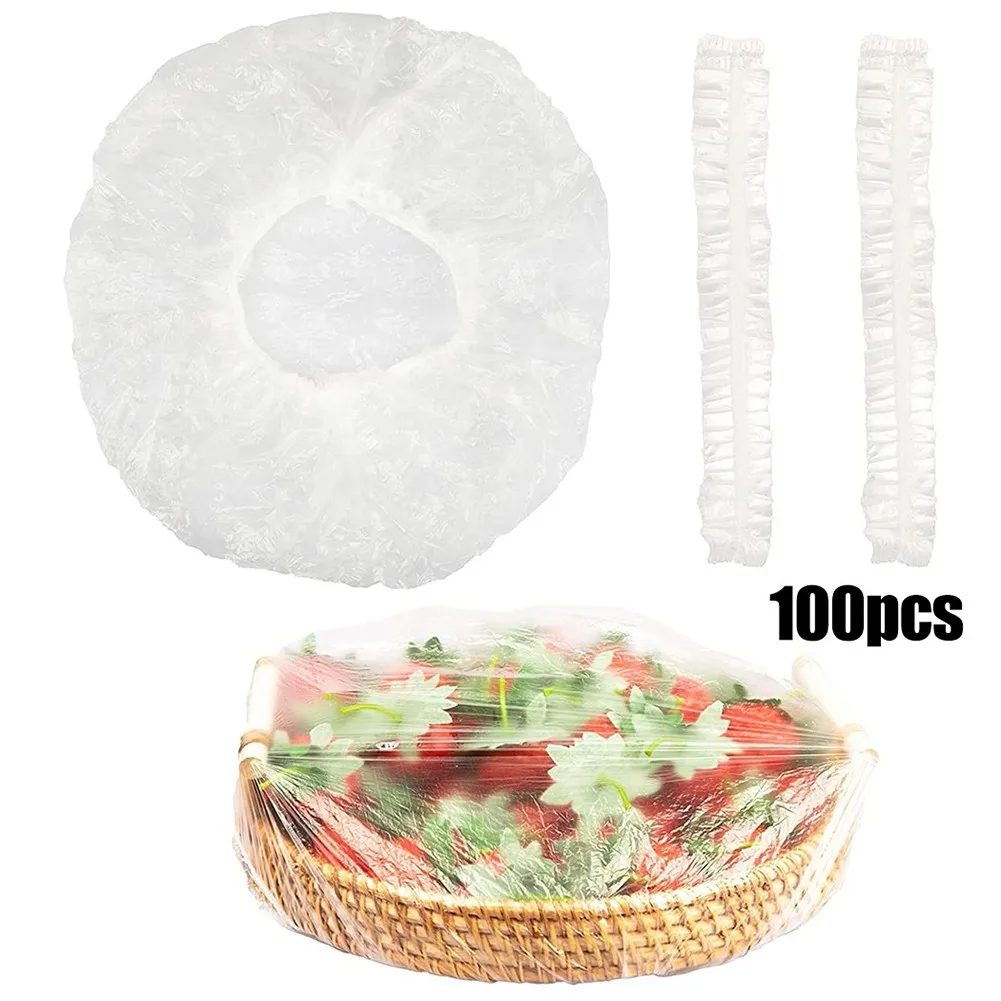 100PCS Disposable Food Cover Wrap Plastic Clear Dustproof Bowl Cover Food Fresh Keeping Sealed Film Bag Kitchen Tools
100PCS Disposable Food Cover Wrap Plastic Clear Dustproof Bowl Cover Food Fresh Keeping Sealed Film Bag Kitchen Tools