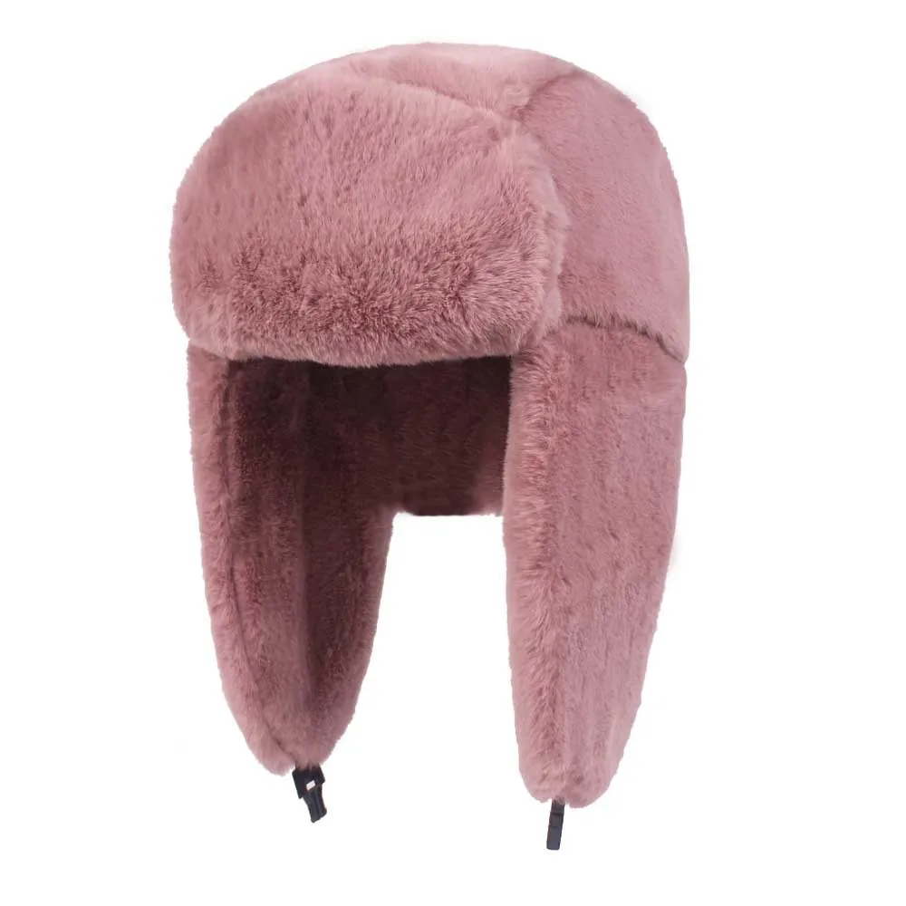 Fashion Women's Winter Bomber Hat Plush Thicken Lei Feng Warm Protection Faux Fur Earflap Cap Outdoor Solid Russia Ushanka Hat
Fashion Women's Winter Bomber Hat Plush Thicken Lei Feng Warm Protection Faux Fur Earflap Cap Outdoor Solid Russia Ushanka Hat