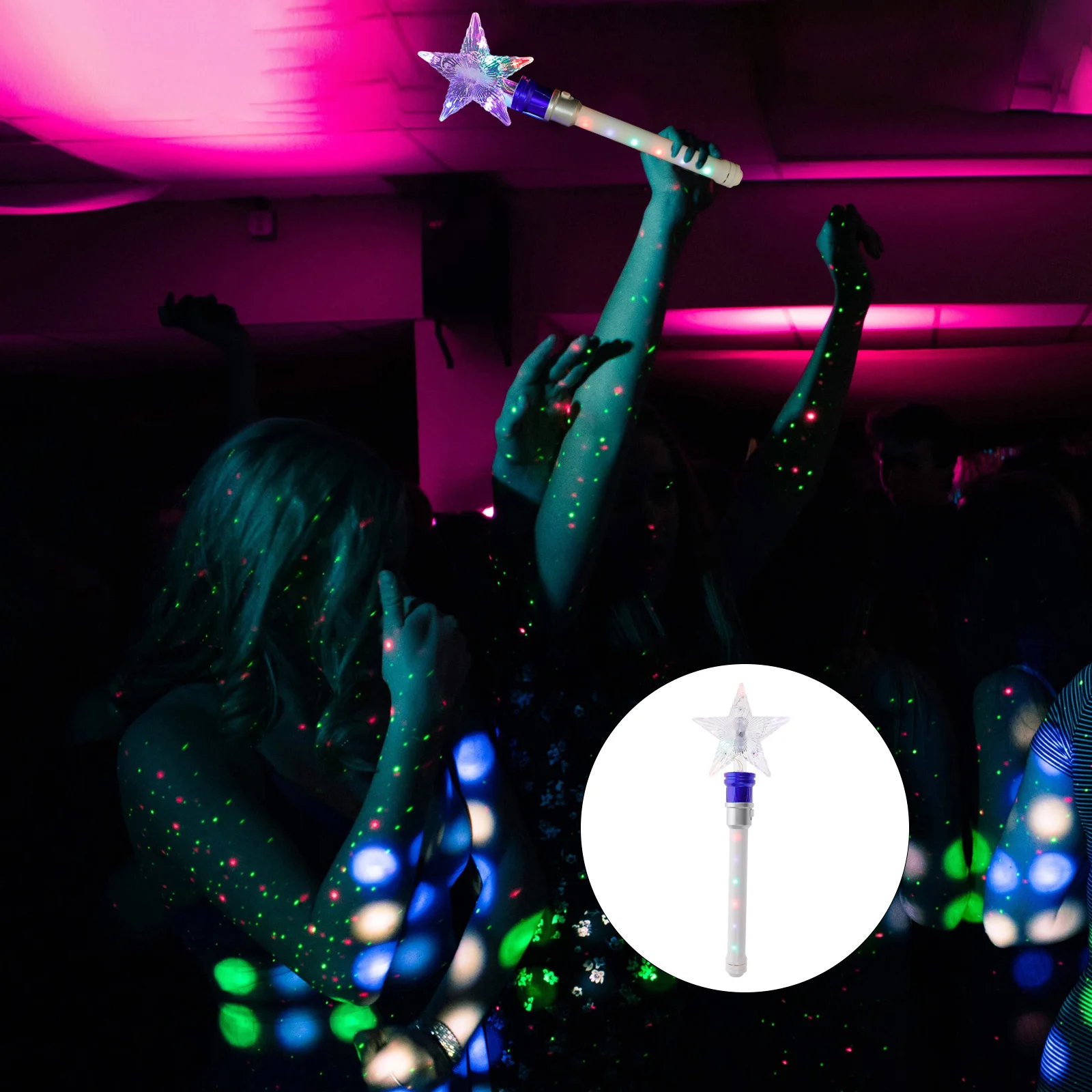 Rotating Five-pointed Star Cheering Sticks Flashing Sticks Concert Fluorescent Sticks 
Rotating Five-pointed Star Cheering Sticks Flashing Sticks Concert Fluorescent Sticks