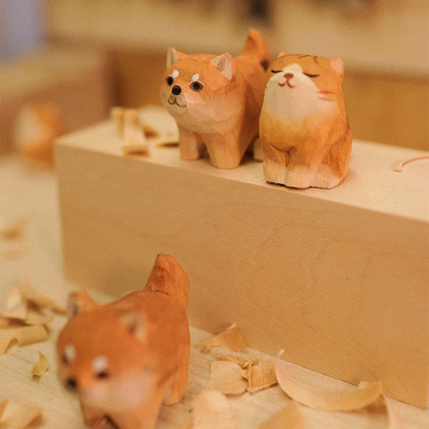 Cute Carving cat Shiba Inu Handmade Wooden Gift Men Woman Creative Tabletop Ornament Anime Loyal dog Hachiko Children's gift
Cute Carving cat Shiba Inu Handmade Wooden Gift Men Woman Creative Tabletop Ornament Anime Loyal dog Hachiko Children's gift