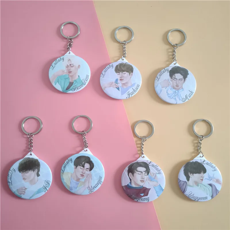 Kpop Got7 JB MARK BAMBAM JACKSON YoungJae YuGyeom JinYoung Q Version Big Picture Small Makeup Mirror Key Ring Key Ring Pendant
Kpop Got7 JB MARK BAMBAM JACKSON YoungJae YuGyeom JinYoung Q Version Big Picture Small Makeup Mirror Key Ring Key Ring Pendant