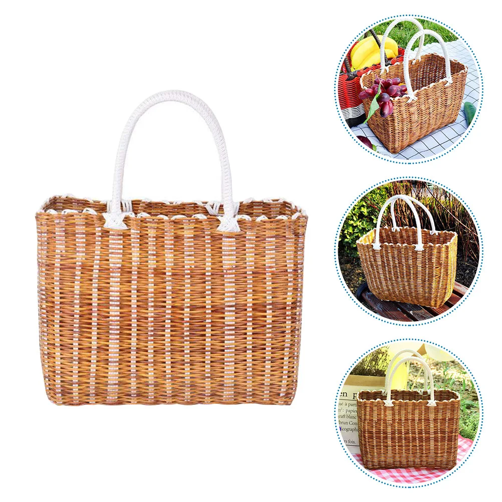 1Pc Fruit Container Woven Basket Plastic Container for Picnic Home Bathroom Kicthen
1Pc Fruit Container Woven Basket Plastic Container for Picnic Home Bathroom Kicthen