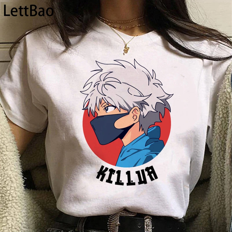 Japanese Anime Hunter X Hunter T Shirt Hisoka Funny Cartoon T-shirt Women Summer Casual Kawaii Killua Short Sleeve T-shirts Tops
Japanese Anime Hunter X Hunter T Shirt Hisoka Funny Cartoon T-shirt Women Summer Casual Kawaii Killua Short Sleeve T-shirts Tops