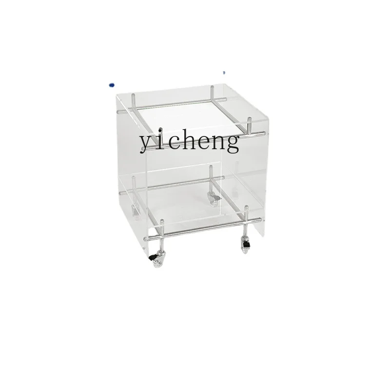 YY Acrylic Side Table Trolley Storage Cabinet Middle-Ancient Living Room Mobile Coffee Table Home
YY Acrylic Side Table Trolley Storage Cabinet Middle-Ancient Living Room Mobile Coffee Table Home