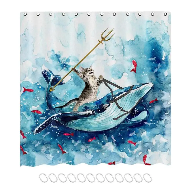 Забавная шторка для душа с котом, дышащая быстросохнущая моющаяся Водонепроницаемая шторка для душа с котом, товары для домашних животных
Забавная шторка для душа с котом, дышащая быстросохнущая моющаяся Водонепроницаемая шторка для душа с котом, товары для домашних животных