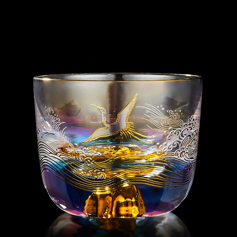 Colorful Glass Tea Cup Thickened Tibetan Gold Teacup Gilt Edge Tea Set Chinese Kung Fu Tea Bowl Outline In Gold Coffee Cup
Colorful Glass Tea Cup Thickened Tibetan Gold Teacup Gilt Edge Tea Set Chinese Kung Fu Tea Bowl Outline In Gold Coffee Cup