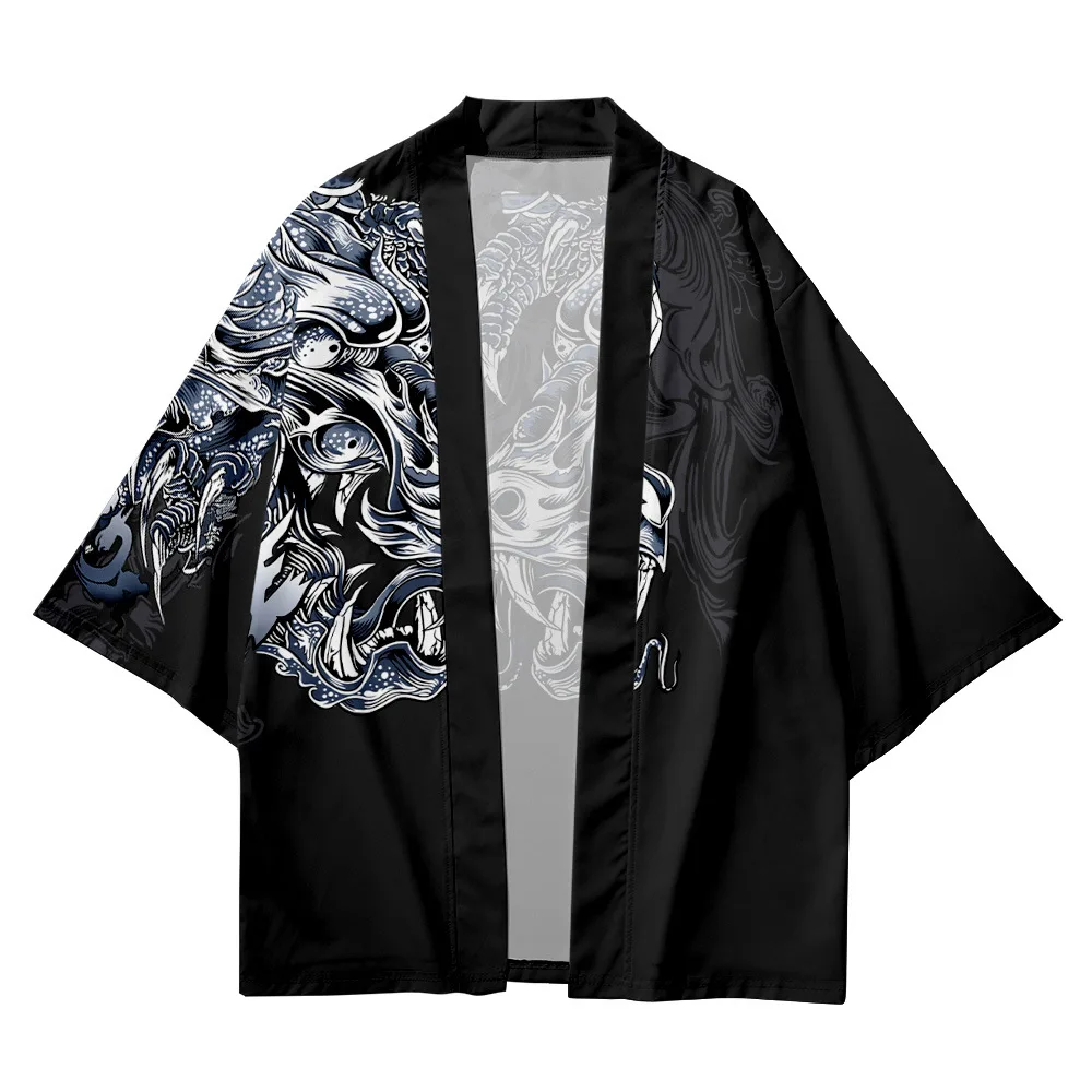 Summertime 2023 New Men Woman Japanese Kimono Traditional 3D Print Dragon Pattern Casual Loose Thin Jacket Asian Kimono Cardigan
Summertime 2023 New Men Woman Japanese Kimono Traditional 3D Print Dragon Pattern Casual Loose Thin Jacket Asian Kimono Cardigan
