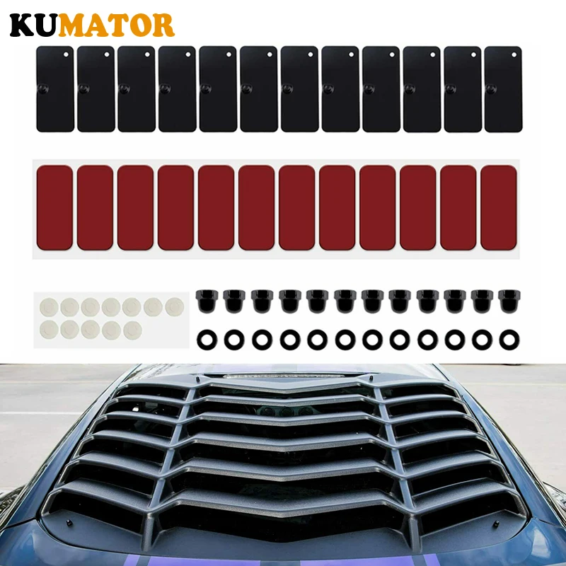 KUMATOR Rear Window Louvers Hardware Installation Accessories Tape for Ford Mustang Dodge Challenger and Camaro(12PCS)
KUMATOR Rear Window Louvers Hardware Installation Accessories Tape for Ford Mustang Dodge Challenger and Camaro(12PCS)