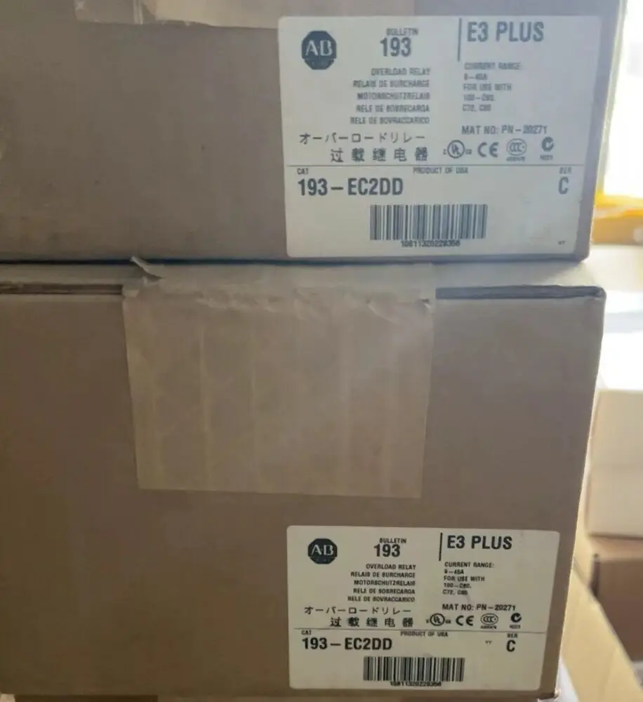 Новое тепловое реле перегрузки Allen-Bradley 193-EC2DD 193EC2DD
Новое тепловое реле перегрузки Allen-Bradley 193-EC2DD 193EC2DD