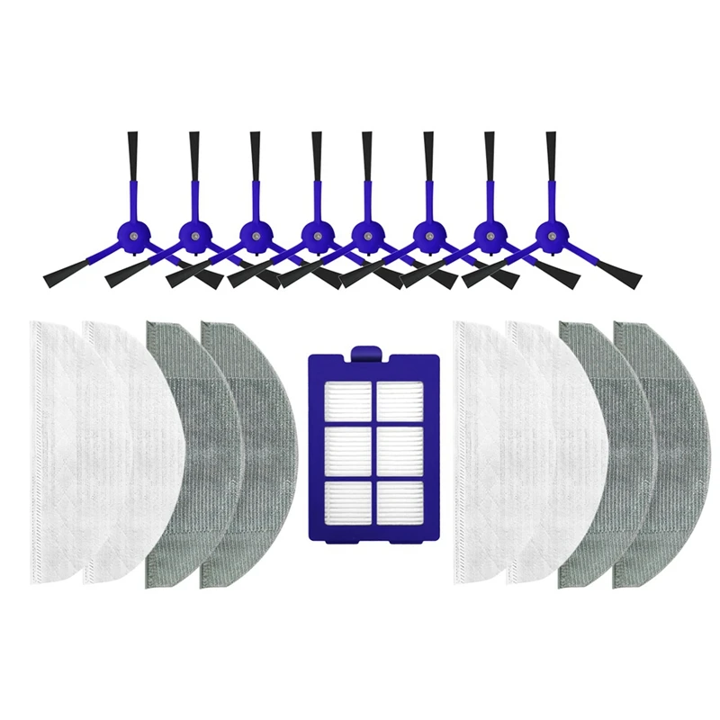 17Pcs Washable Side Brush Mop Cloth HEPA Filter Replacement Spare Parts For Eufy X8 Robotic Vacuum Cleaner Accessories
17Pcs Washable Side Brush Mop Cloth HEPA Filter Replacement Spare Parts For Eufy X8 Robotic Vacuum Cleaner Accessories