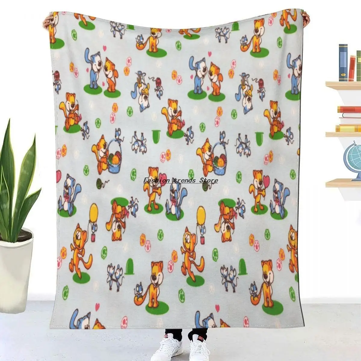 Children's bedding blanket blue cat yellow cat cartoon Sherpa blanket super soft blanket plush blanket bed sofa girl boy gift
Children's bedding blanket blue cat yellow cat cartoon Sherpa blanket super soft blanket plush blanket bed sofa girl boy gift