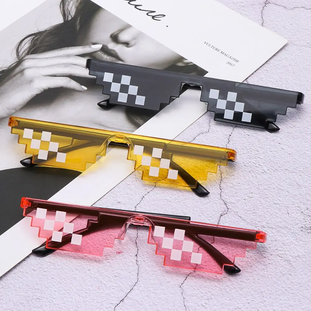 Fashion Cosplay Men & Women Birthday/Party Thug Life Sunglasses Pixel Mosaic Sunglasses Favors Gamer Robot Sunglasses
Fashion Cosplay Men & Women Birthday/Party Thug Life Sunglasses Pixel Mosaic Sunglasses Favors Gamer Robot Sunglasses