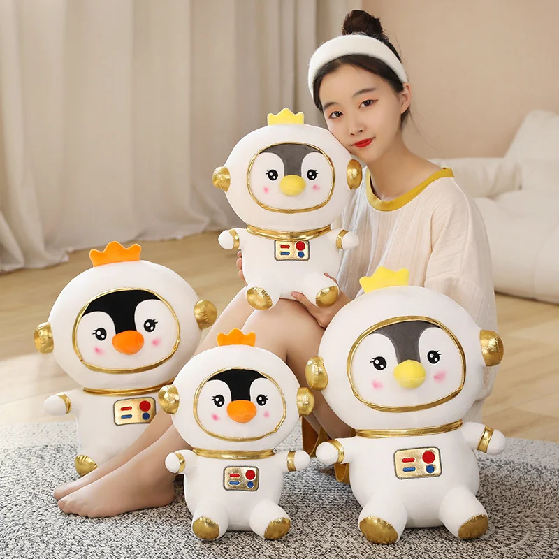 

Wholesale Creative Outer Space Penguin Plush Toy Stuffed Animal Soft Doll Cosplay Penguin Kawaii Children's Gift Kids Girls