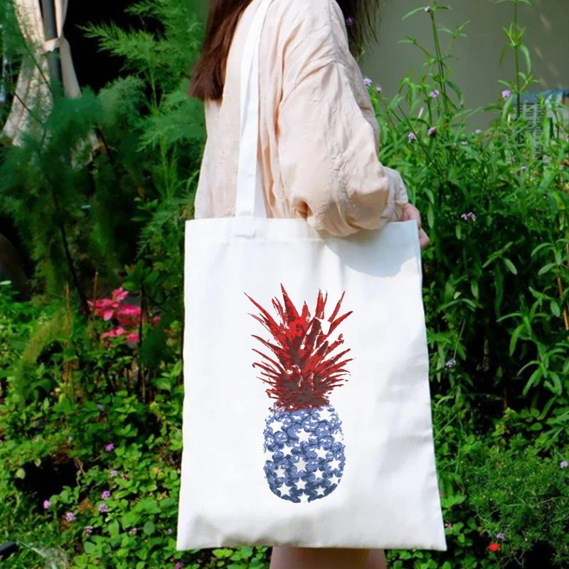 Color Pineapples Canvas Bag Reusable Women Tote Bag Canvas Holiday Casual Hawaii Vacation Shopping Bags Designer M
Color Pineapples Canvas Bag Reusable Women Tote Bag Canvas Holiday Casual Hawaii Vacation Shopping Bags Designer M