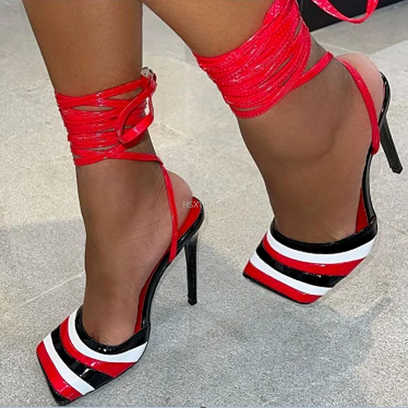 Platform Sandals Stiletto Heels Strappy Sandals Heel Lace Up Party Summer Sandalia Shoes Ladies Woman Large Size 35-42
Platform Sandals Stiletto Heels Strappy Sandals Heel Lace Up Party Summer Sandalia Shoes Ladies Woman Large Size 35-42