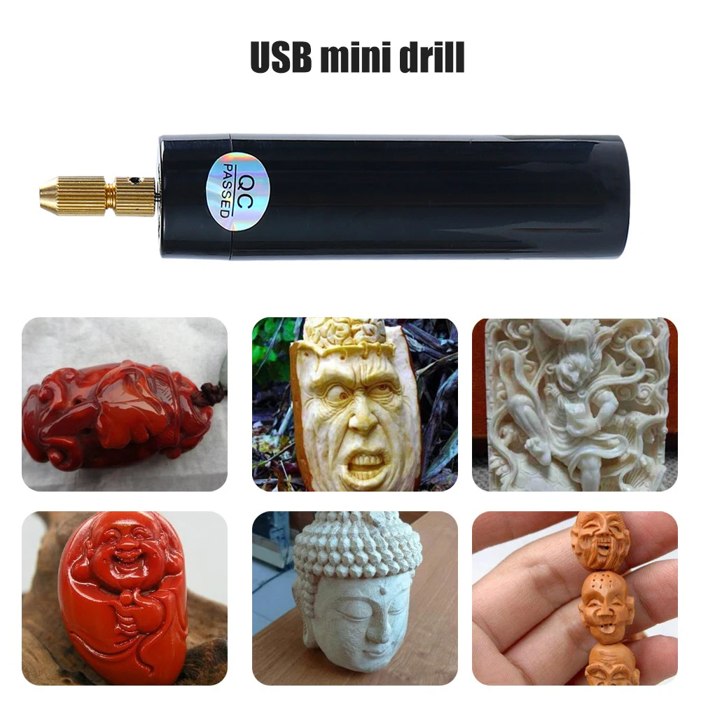 Mini DIY Portable Handheld Electric Drills Micro USB Carving Pen DC 5V for Grinding Polishing Wood Craft Jewelry Tools
Mini DIY Portable Handheld Electric Drills Micro USB Carving Pen DC 5V for Grinding Polishing Wood Craft Jewelry Tools