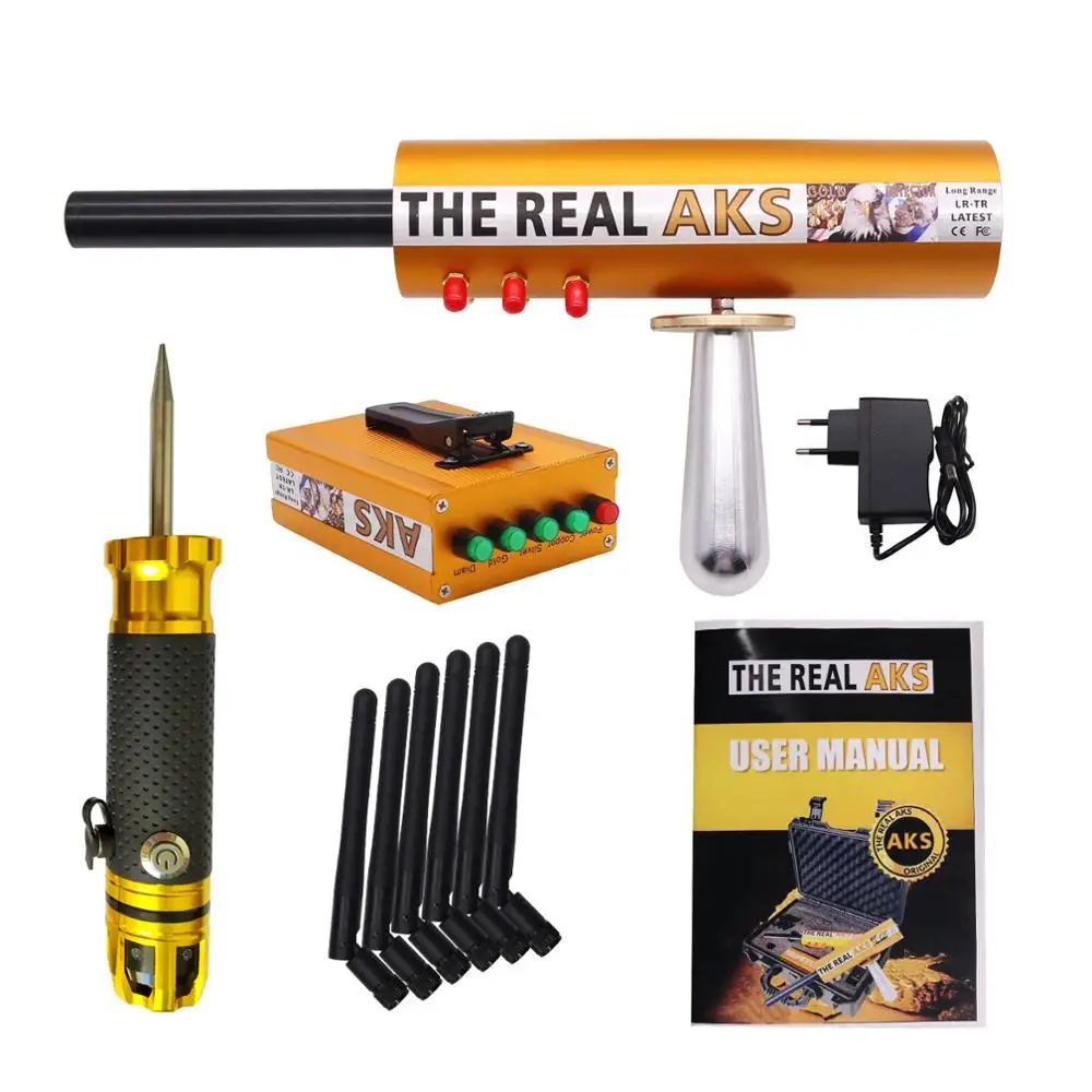 The Real AKS 6 Antennas Plastic Case Long Range Gold Detector for Silver Gem Diamond Golden + Filter
The Real AKS 6 Antennas Plastic Case Long Range Gold Detector for Silver Gem Diamond Golden + Filter