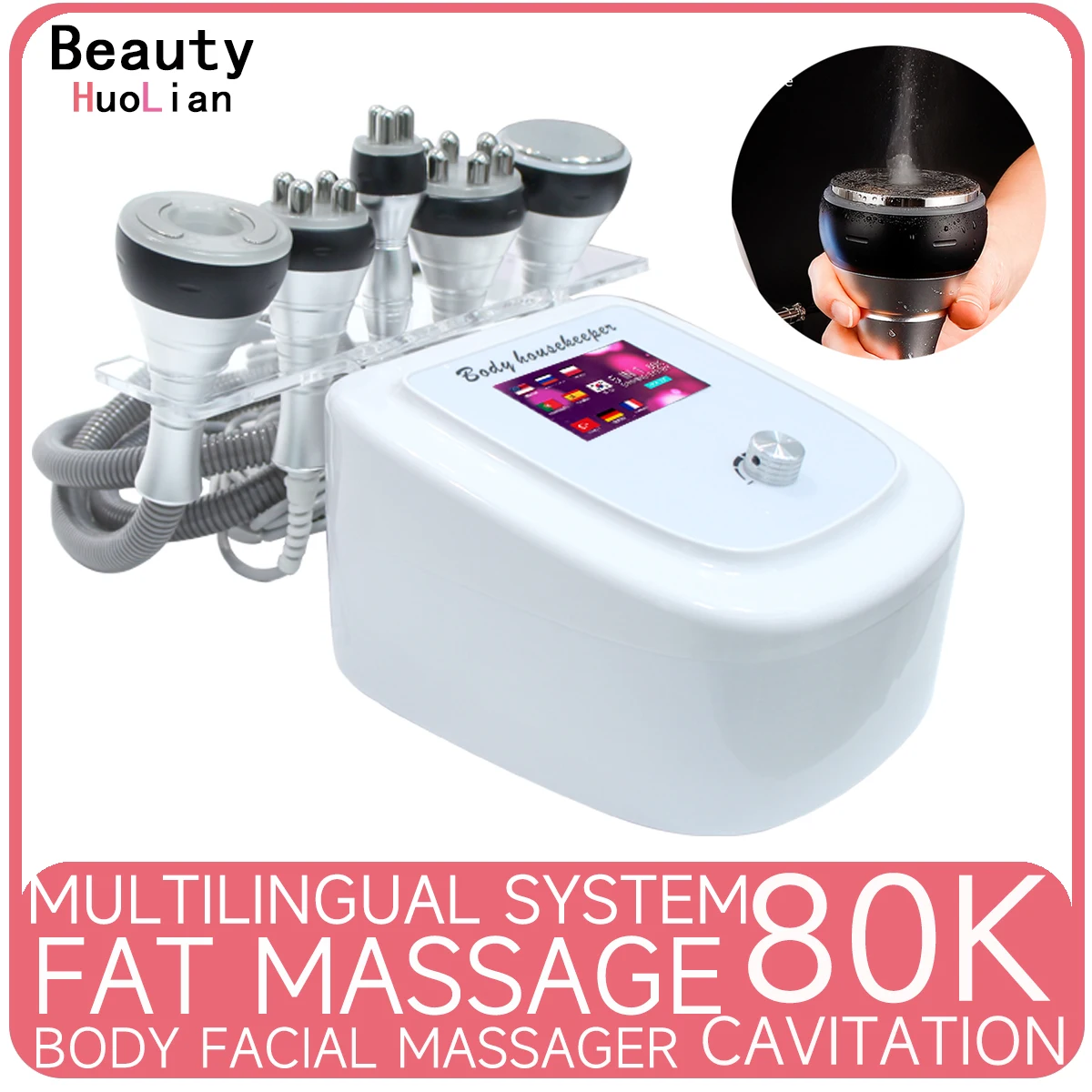 New 80k 5 in 1 Body Sculpting Machine for Arm belly Leg Face Multifunction Skin Care Beauty Device for Beauty Salon Spa Home Use
New 80k 5 in 1 Body Sculpting Machine for Arm belly Leg Face Multifunction Skin Care Beauty Device for Beauty Salon Spa Home Use