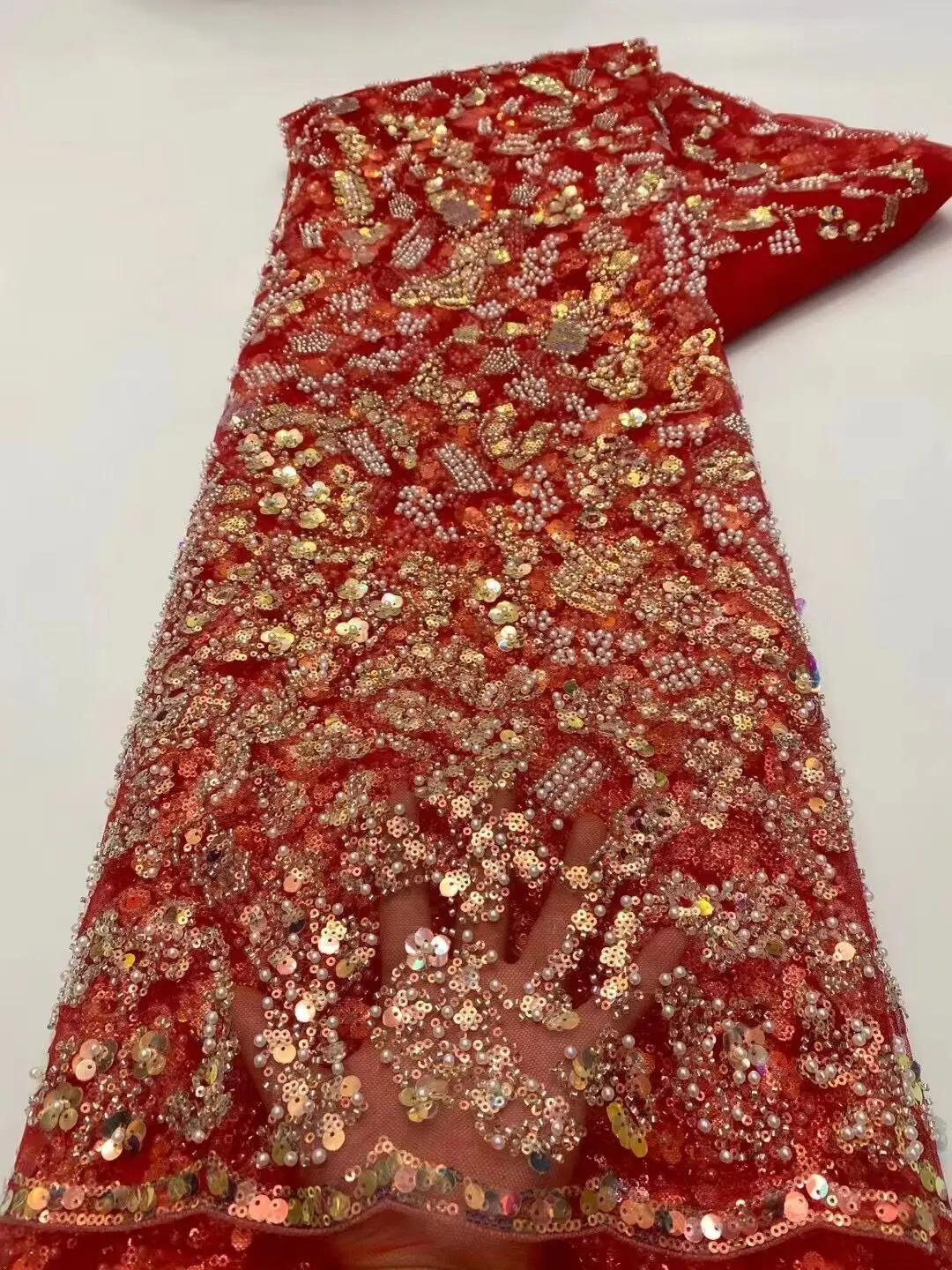 New Arrival Beaded French Net Lace fabric L-12027814 African Tulle Lace Fabrics With Sequins Embroidery For Party Dress
New Arrival Beaded French Net Lace fabric L-12027814 African Tulle Lace Fabrics With Sequins Embroidery For Party Dress