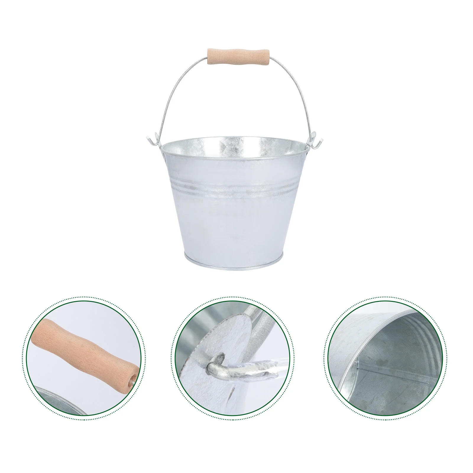 2Pcs Buckets Wooden Handle Flowerpot Iron Flower Pot for Photography Gift Home Decor
2Pcs Buckets Wooden Handle Flowerpot Iron Flower Pot for Photography Gift Home Decor