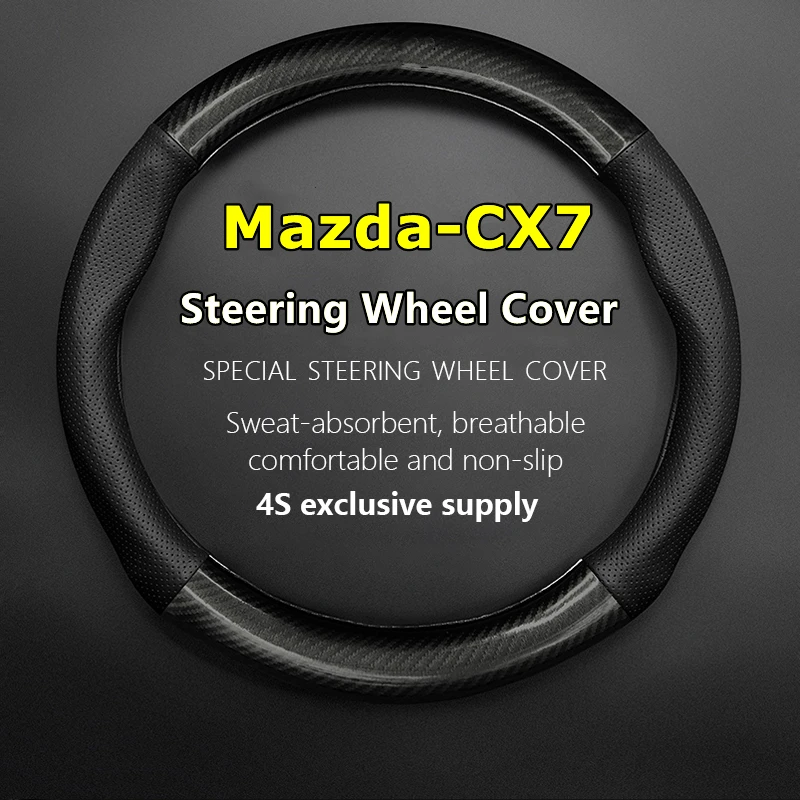 No Smell Thin For Mazda CX7 Steering Wheel Cover Genuine Leather Carbon Fiber Fit CX-7 2.0 2.5 2WD 2.3T 2010 2011 2014 2022
No Smell Thin For Mazda CX7 Steering Wheel Cover Genuine Leather Carbon Fiber Fit CX-7 2.0 2.5 2WD 2.3T 2010 2011 2014 2022