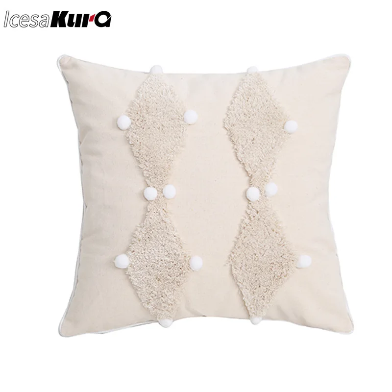 Bohemian Style Cotton and Linen Pillowcase Tufted Ball Cushion Cover Ins Homestay Decoration Pillow Home Decoration
Bohemian Style Cotton and Linen Pillowcase Tufted Ball Cushion Cover Ins Homestay Decoration Pillow Home Decoration