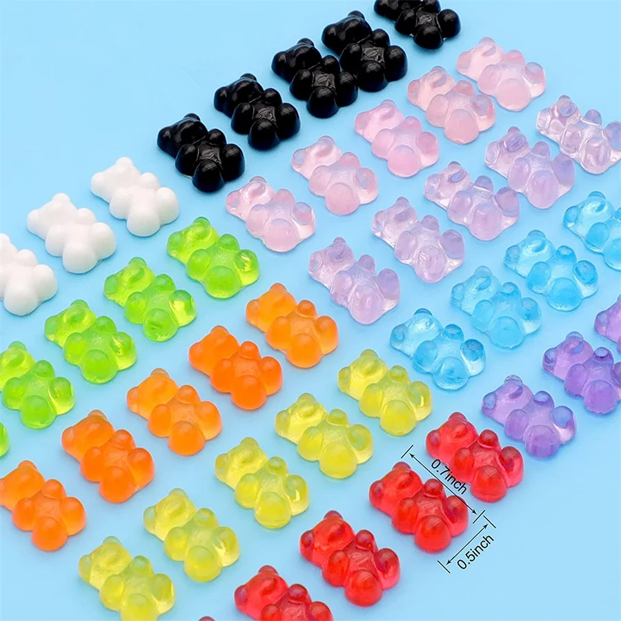 50pcs Trendy Kawaii Jelly Bear Nail Art Charms 3D Cartoon Rhinestones Design Nail Decorations DIY Manicure Professional Supplies
50pcs Trendy Kawaii Jelly Bear Nail Art Charms 3D Cartoon Rhinestones Design Nail Decorations DIY Manicure Professional Supplies