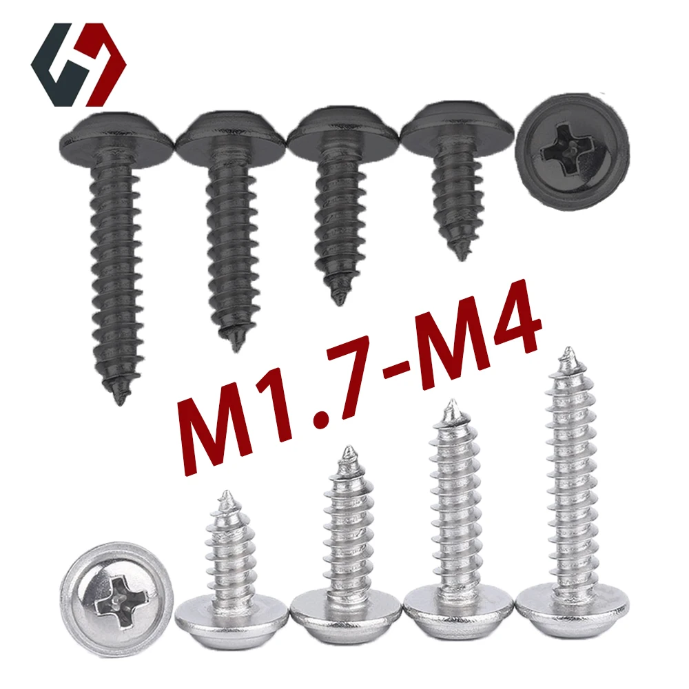 Carbon Steel Black PWA Screws Philip With Pad Self Tapping 304 Stainless Steel M2M3M4 Drywall Furniture Fittings Motherboard Set
Carbon Steel Black PWA Screws Philip With Pad Self Tapping 304 Stainless Steel M2M3M4 Drywall Furniture Fittings Motherboard Set
