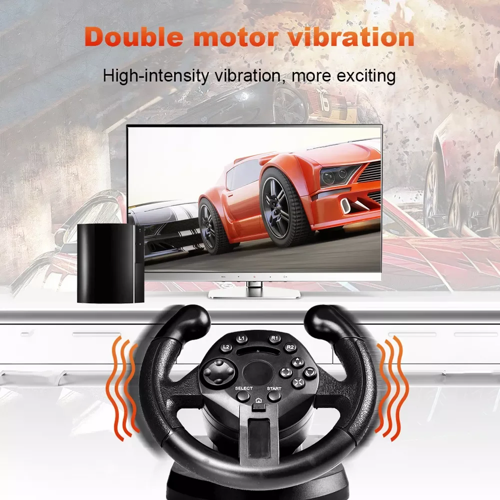 NEW2023 Game Racing Steering Wheel for PS3 Vibration Joysticks Remote Controller Wheels Driving Gaming Handle for PS3/ (D-INP
NEW2023 Game Racing Steering Wheel for PS3 Vibration Joysticks Remote Controller Wheels Driving Gaming Handle for PS3/ (D-INP