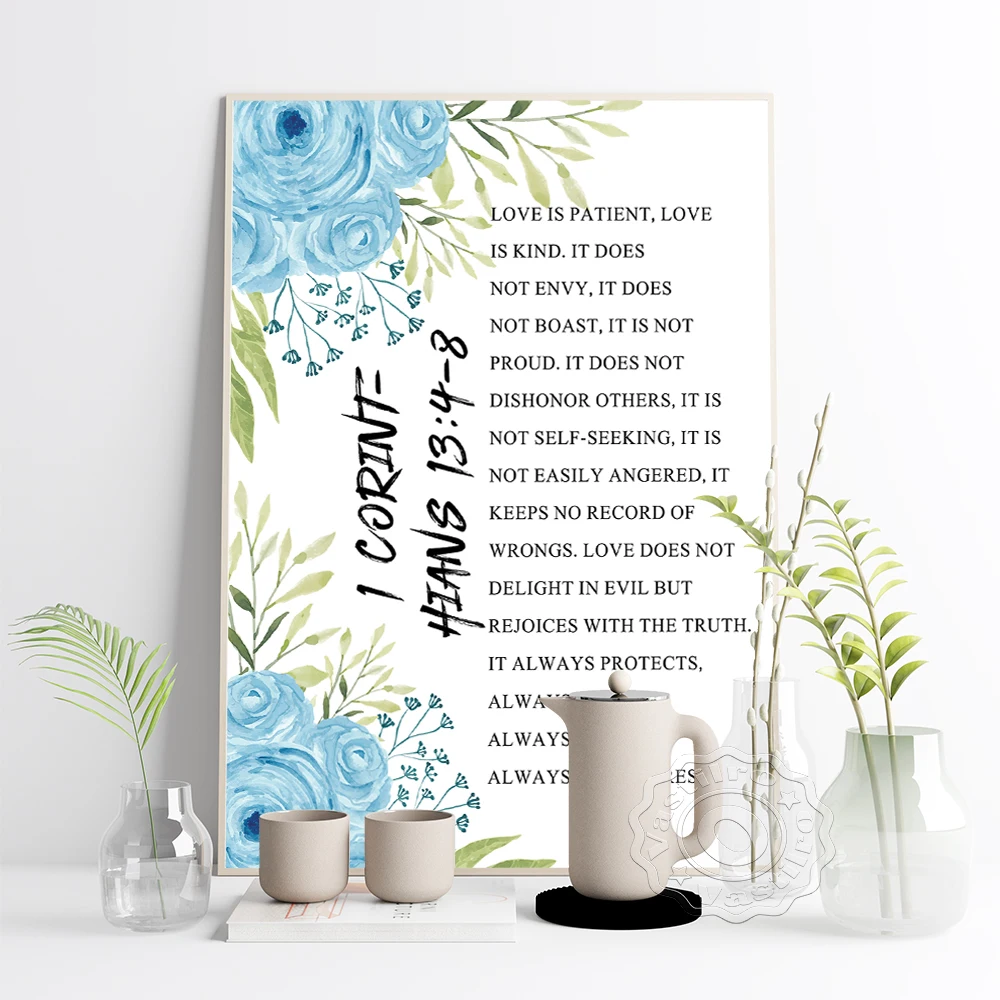 Bible Verse Modern Art Print Poster Scripture Quote Flower Wall Picture Ascetic Spiritual Canvas Painting Religion Church Decor
Bible Verse Modern Art Print Poster Scripture Quote Flower Wall Picture Ascetic Spiritual Canvas Painting Religion Church Decor