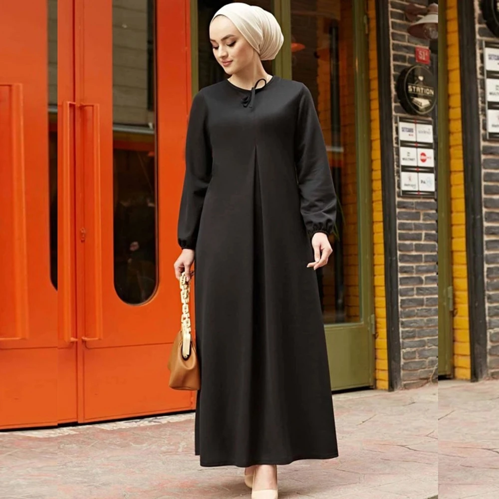 African Dresses For Women Muslim Abaya Spring Autumn Casual Solid Color Maxi Dress Middle East Turkey Dubai Robe No Headscarf
African Dresses For Women Muslim Abaya Spring Autumn Casual Solid Color Maxi Dress Middle East Turkey Dubai Robe No Headscarf
