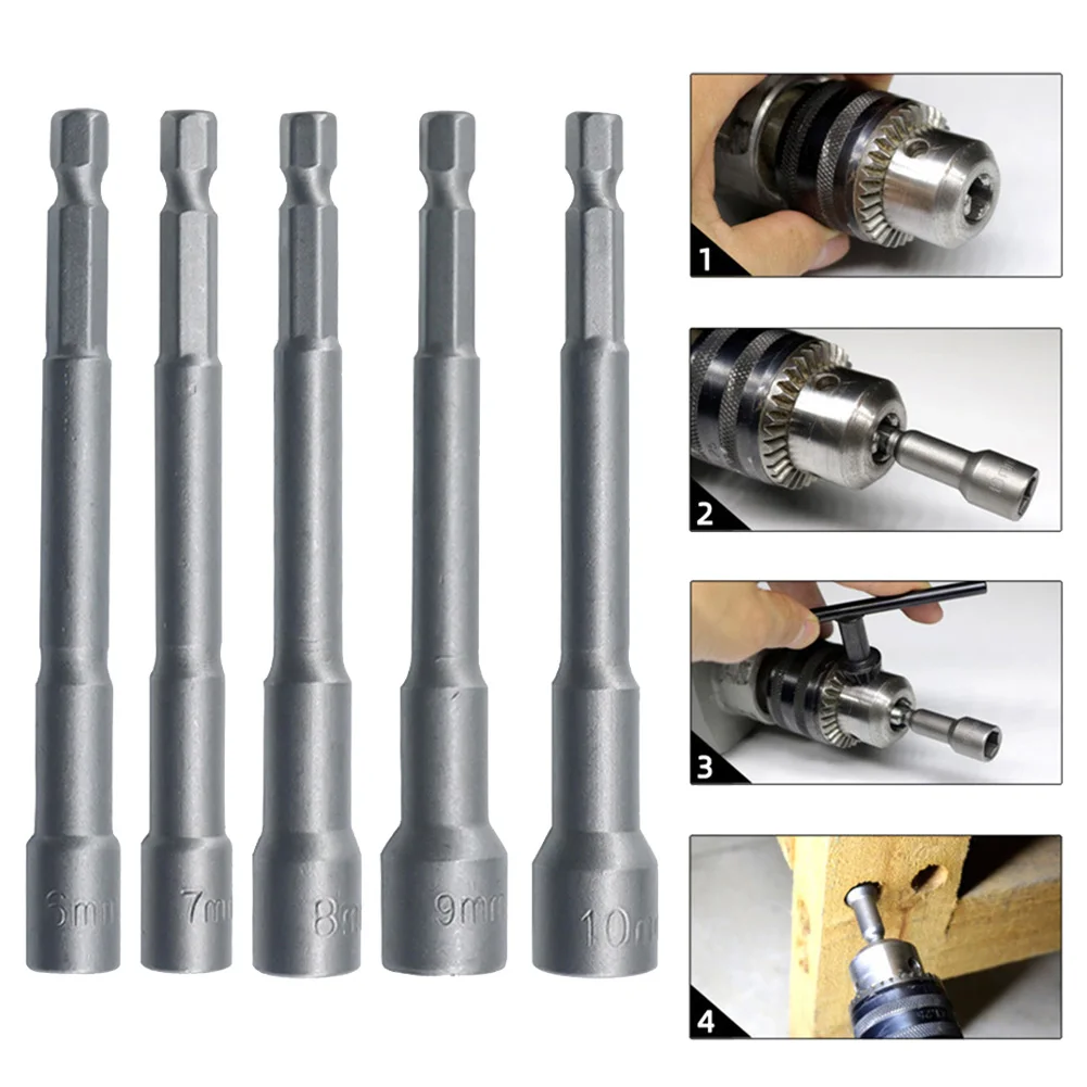 5pc Magnetic Hexagon Socket Adapter Wrench Nut Driver Set 6/7/8/9/10mm For Motorcycle Bicycle Car Machinery Pneumatic Screwdrive
5pc Magnetic Hexagon Socket Adapter Wrench Nut Driver Set 6/7/8/9/10mm For Motorcycle Bicycle Car Machinery Pneumatic Screwdrive