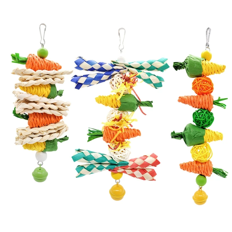 Bird Chewing Toy Parrot Cage Bite Toys Wood Beads Metal Bell Colorful Entertainment Toys for Small and Medium Parrots
Bird Chewing Toy Parrot Cage Bite Toys Wood Beads Metal Bell Colorful Entertainment Toys for Small and Medium Parrots