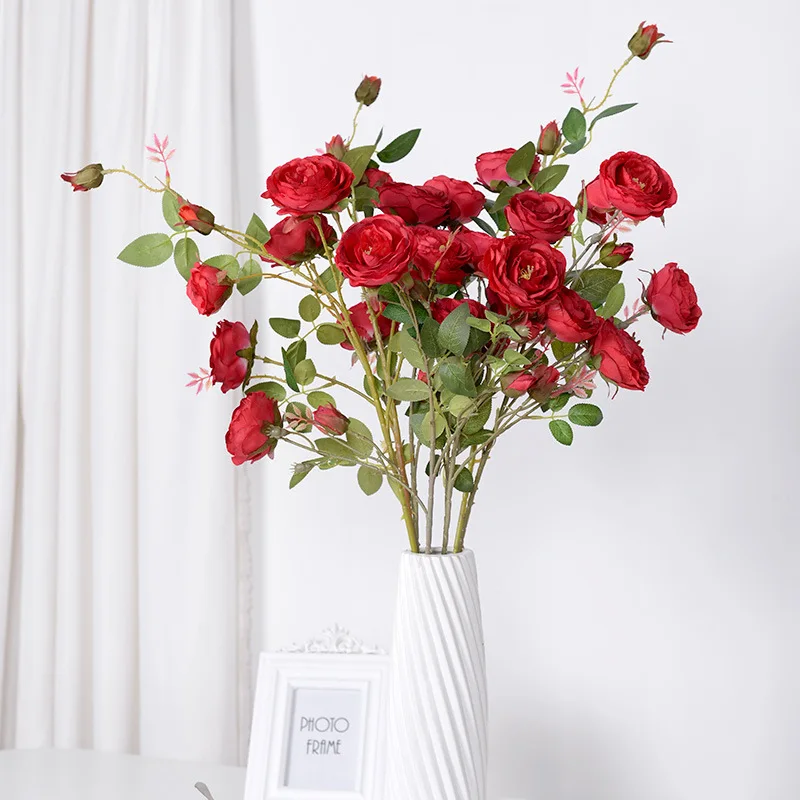 Artificial Flower89cm6 Head Happy Rose Livingroom Hotelvase Decoration Silkflower Wedding Flower Arrangement Valentine’sday Gift
Artificial Flower89cm6 Head Happy Rose Livingroom Hotelvase Decoration Silkflower Wedding Flower Arrangement Valentine’sday Gift